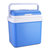 24L Portable Car Cooler 12V Refrigerator - Travel Cooling & Warm Fridge Box for Car/Home - 24L Capacity - Blue