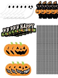 25Pcs Halloween Party Striped Decorative
