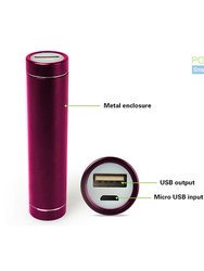 2600mAh Mobile Power Bank Portable for iPhone iPod MP3 GPS & All Smart Phones In Pink - Pink
