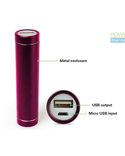 Fresh Fab Finds 2600mAh Mobile Power Bank Portable for iPhone iPod MP3 GPS & All Smart Phones In Pink - Pink product