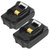 2Packs 18V Li-ion Power Tool Battery Replacement Fit For Makita 194205-3 194309-1 BL1830 BL1815 LXT400 - Black