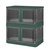 2Pcs 32L Foldable Storage Bins With Lid Collapsible Stackable Closet Organizer Containers