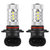 2PCS 980LM 80W 9006 HB4 LED Fog DRL Light Bulb IP68 Waterproof 16 2835 LEDs 360° Beam Angle 6000K White - Black