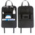 2Pcs Car Backseat Organizer Multi-Pocket Car Storage Bag - Black