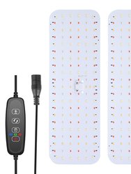 2Pcs Ultra-Thin LED Grow Lights For Indoor Plants With 126Pcs LEDs Full Spectrum Under Cabinet Plant Growing Light Panel 3/9/12H Timer 9 Dimmable Leve