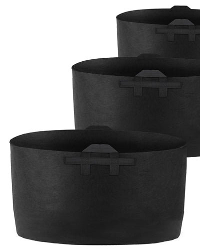 Fresh Fab Finds 3 Pack Plant Grow Bags Potato Vegetable Planter Bags Breathable Planting Fabric Pots 10Gallons - Black product
