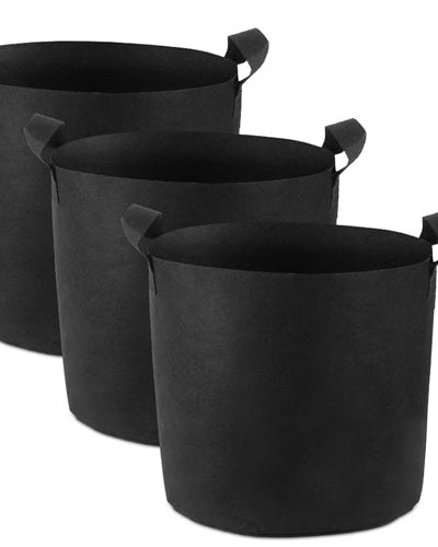 Fresh Fab Finds 3 Pack Plant Grow Bags Potato Vegetable Planter Bags Breathable Planting Fabric Pots 7Gallons - Black product