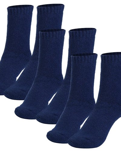 Fresh Fab Finds 3 Pairs Men Warm Wool Socks Soft Cozy Winter Thermal Socks For Men Thick Heat-Trapping Moisture Wicking Socks Indoor Outdoor product