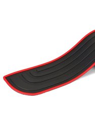 35.8" x 2.8" Car Rear Bumper Protector Strip Sticker For Trunk Sill Entry Guard Anti-Scratch Pad Cover - Black