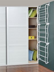 36 Pairs Over-The-Door Shoe Rack 12 Layers Wall Hanging Closet Shoe Organizer Storage Stand - White