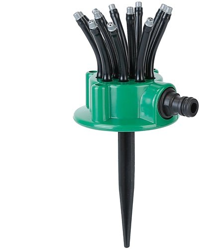 Fresh Fab Finds 360° Flexible Lawn Sprinkler Automatic 12 Tubes Garden Water Irrigation Sprayers Garden Sprinkler - Black product
