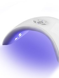 36W UV LED Lamp Nail Gel Dryer 12 LEDs Sensor Fingernail Toenail Gel Curing Machine Nail Art Painting - White