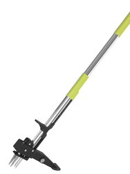 38.97" Aluminum Weed Puller Stand Up Weeder Without Bending Kneeling Manual Weed Remover Tool With 4 Claws For Lawn Yard Garden Patio - Green
