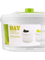 3L/0.8Gal Salad Spinner Fruit Vegetable Washer Lettuce Drainer Hand Cranking Vegetable Dryer With Lid for Home Kitchen Fruit Vegetable Washing