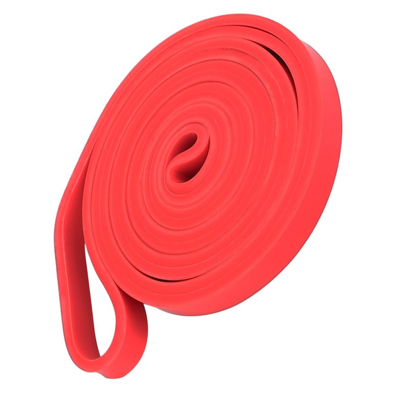 4 Colors Resistance Loop Band - Pull Up Assistance, Stretch Mobility For Gym, Yoga, Power Lifting - Fit For Different Weights - Red