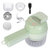 4-in-1 Handheld Electric Cutter: Mini Food Chopper, Grinder, Slicer, Dicer Rechargeable, For Vegetables, Fruits, Garlic, Meat, Ginger - Green