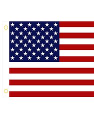 4 Pcs 3 x 5 Ft American US Flags Vivid Color And UV Fade Resistant Canvas Header Double Stitched With Brass Grommets For Indoor Outdoor - Multi