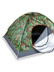 4 Persons Camping Waterproof Tent Pop Up Tent Instant Setup Tent - Camouflage