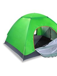 4 Persons Camping Waterproof Tent Pop Up Tent Instant Setup Tent - Green