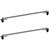 47.24" Universal Top Roof Rack Cross Bar Cargo Carrier Aluminum Crossbar Rack With 165LBS Capacity Fit - Black