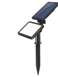48 LEDs Solar Spotlight Outdoor Light Sensor Wall Lawn Garden Lamp Waterproof  SOS Flash - Black