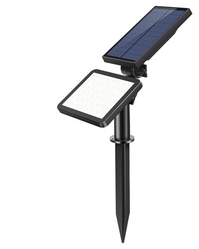 Fresh Fab Finds 48 LEDs Solar Spotlight Outdoor Light Sensor Wall Lawn Garden Lamp Waterproof  SOS Flash - Black product
