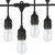 48FT Outdoor String Light Waterproof Patio String Lights Bulbs Commercial Yard Lights Garden Ambience - Black