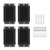 4Pack Solar Powered Wall Sconce Light - Black
