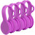 4Packs Magnetic Cable Clips Magnet Earphone Wrap Cord Organizer Holder Soft Silicone For Headphones USB Cable Bookmark Ties - Purple