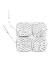 4Pcs Reusable Self Adhesive Replacement Electrode Pads For TENS/EMS Unit Muscle Relieve Electrode Pads