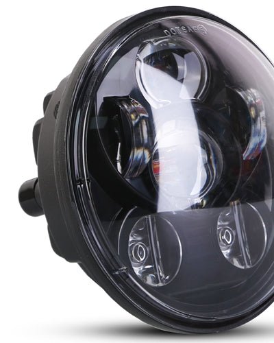 Fresh Fab Finds 5.75" LED Headlight Motorcycle Projector Headlamp Fit For Harley Dyna Sportster - Black product