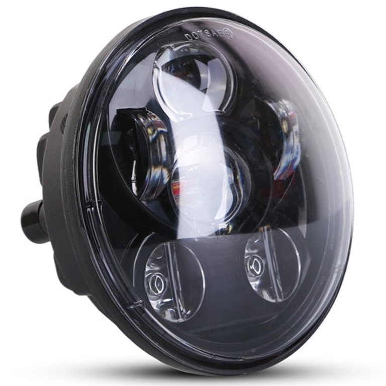 5.75" LED Headlight Motorcycle Projector Headlamp Fit For Harley Dyna Sportster - Black