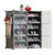 6-Tier 2-Row Shoe Rack Organizer Stackable Free Standing Shoe Storage Shelf Plastic Shoe Cabinet Tower