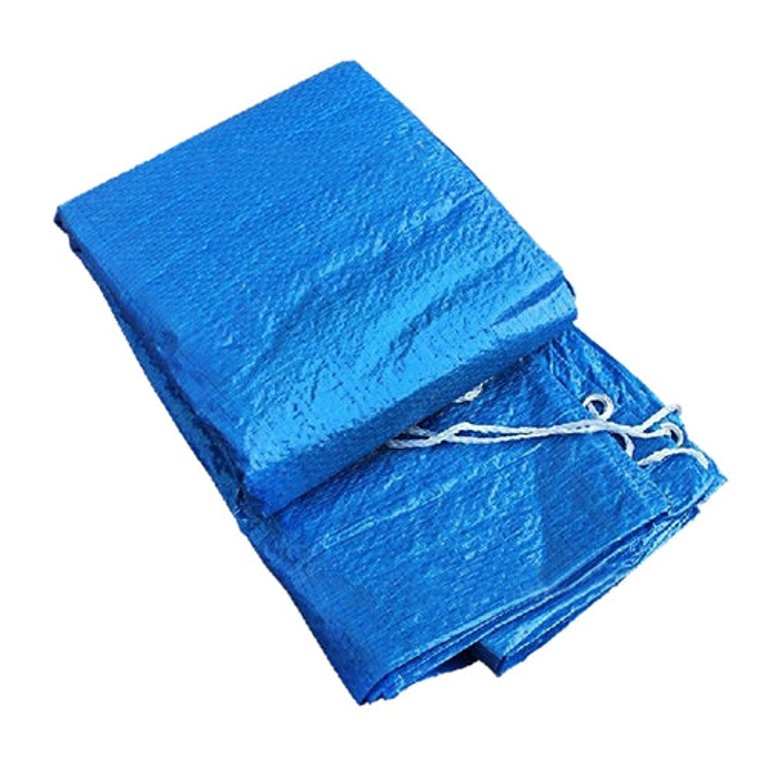8ft Swimming Pool Round Cover Protector Dustproof Waterproof Paddling Pool Cover - Blue