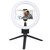 9" Dimmable LED Ring Light With Tripod - Perfect For Selfies, Studio, Makeup - Includes Phone Holder - Black
