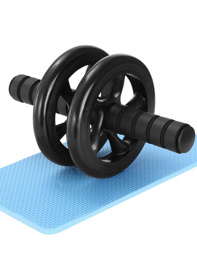 Fresh Fab Finds Ab Roller Wheel Set - Strengthen Core With Knee Pad - Home Gym Essential - Black product