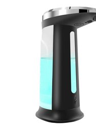 Anti-slip Sensor Soap Dispenser - 400ML/16.9OZ, Refillable, 2 Drop Volume Adjustment - Black