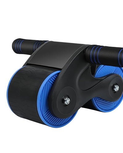 Fresh Fab Finds Automatic Rebound Abdominal Wheel Anti-Slip AB Roller Wheel With Kneel Pad Phone Holder Home Gym Abdominal Exerciser For Men Women - Blue product