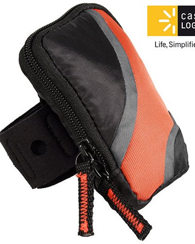 Fresh Fab Finds Case Logic Small Size Case With Armband (Black & Orange Color) - Black product