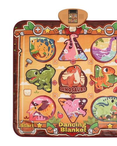 Fresh Fab Finds Dinosaur Dance Mat For Kids Aged 3-6 Electronic Music Dance Pad With 7 Gaming Modes Built-In Music Adjustable Volume Optimal Gift - Dinosaur product