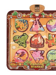 Dinosaur Dance Mat For Kids Aged 3-6 Electronic Music Dance Pad With 7 Gaming Modes Built-In Music Adjustable Volume Optimal Gift - Dinosaur