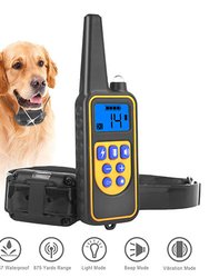 Dog Training Collar IP67 Waterproof Pet Trainer 300mAh Rechargeable 875 Yard Remote Control 4 Modes Adjustable Level