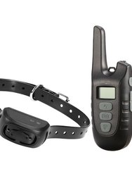 Dog Training Collar IP67 Waterproof Rechargeable Dog Shock Collar With 1640FT Remote Range Beep Vibration Shock 3 Training Modes - Black