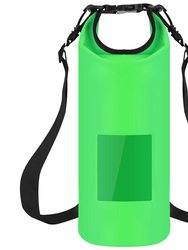 Floating Waterproof Dry Bag Floating Dry Sacks With Observable Window 20L Roll Top Lightweight Dry Storage Bag - Green