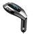 FM Transmitter: Car USB Charger, Hands-Free Call, MP3 Player. Supports U Disk & TF Card Reading - Black