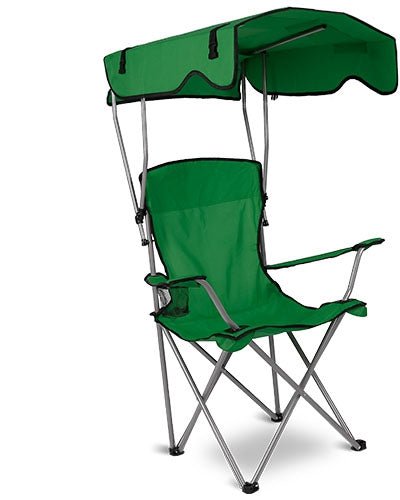 Fresh Fab Finds Foldable Beach Canopy Chair Sun Protection Camping Lawn Canopy Chair 330LBS Load Folding Seat With Cup Holder For Beach Poolside Travel Picnic - Green product