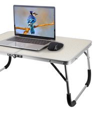Foldable Laptop Table Notebook Bed Desk Lap Tray - For Sofa, Couch, Floor, Dorm - Breakfast, Reading, Writing - Specs:  Portable & Adjustable
