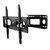 Full Motion TV Wall Mount Swivel Tilt TV Wall Rack Support 37-70” TV Wall Mount Max VESA Up To 600x400mm Holds Up To 99LBS - Black