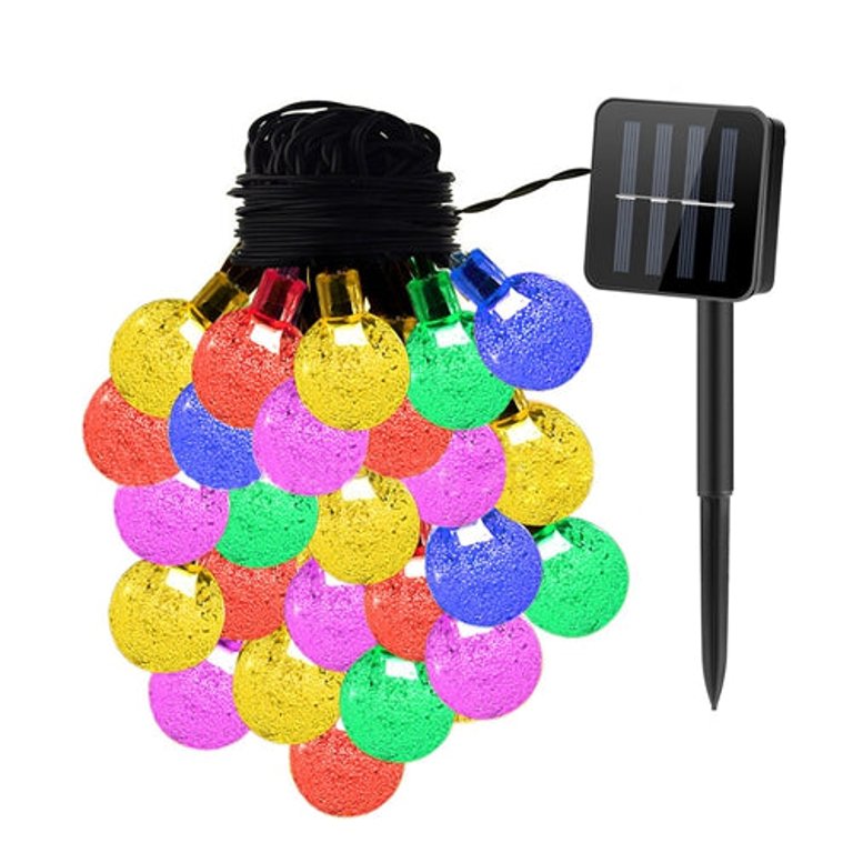 Globe String Solar Lights 30 Ball LED Fairy Solar Lamps 8 Lighting Modes IP65 Waterproof Decorative Lights