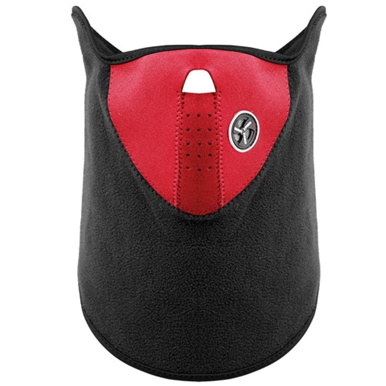 Half Face Mask Breathable Windproof Dustproof Neck Warmer For Bike Motorcycle Racing - Red - Red